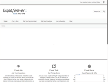 Tablet Screenshot of expatforever.com